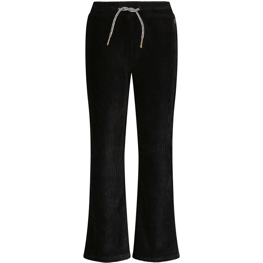 Broek rib velvet flared Fem (antra)