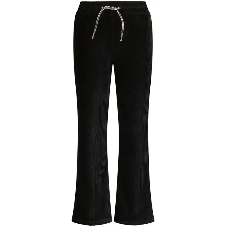 Broek rib velvet flared Fem (antra)
