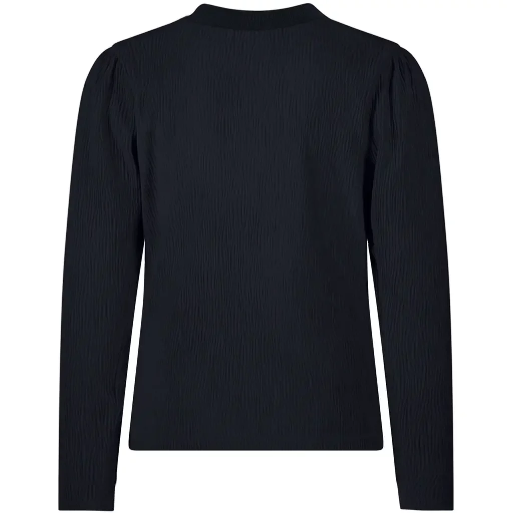 Longsleeve crincle velvet Esmay (navy)