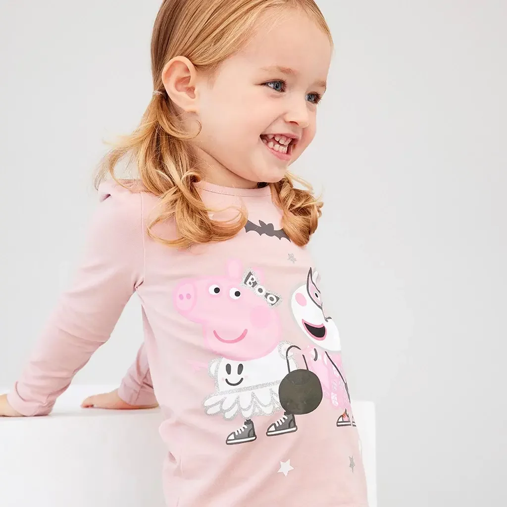 Longsleeve Peppa Pig (pale mauve)