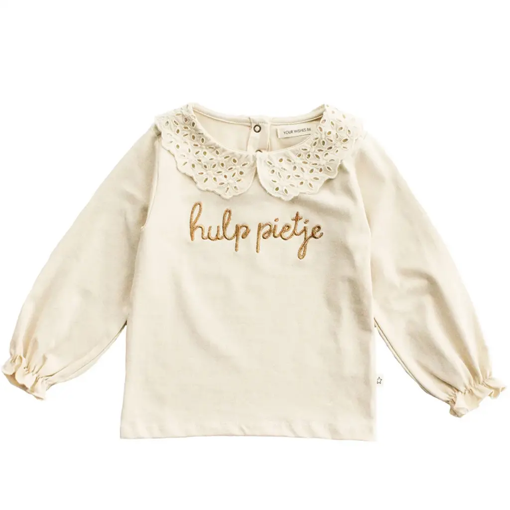 Longsleeve Hulp Pietje (honeycomb)