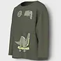 Name It Longsleeve Vilian (dusty olive brontosaurus)