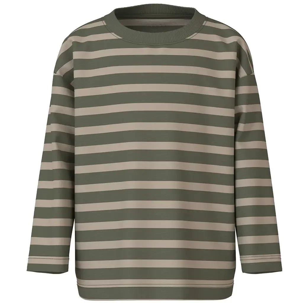 Longsleeve Vaksel (dusty olive pure cashmere)