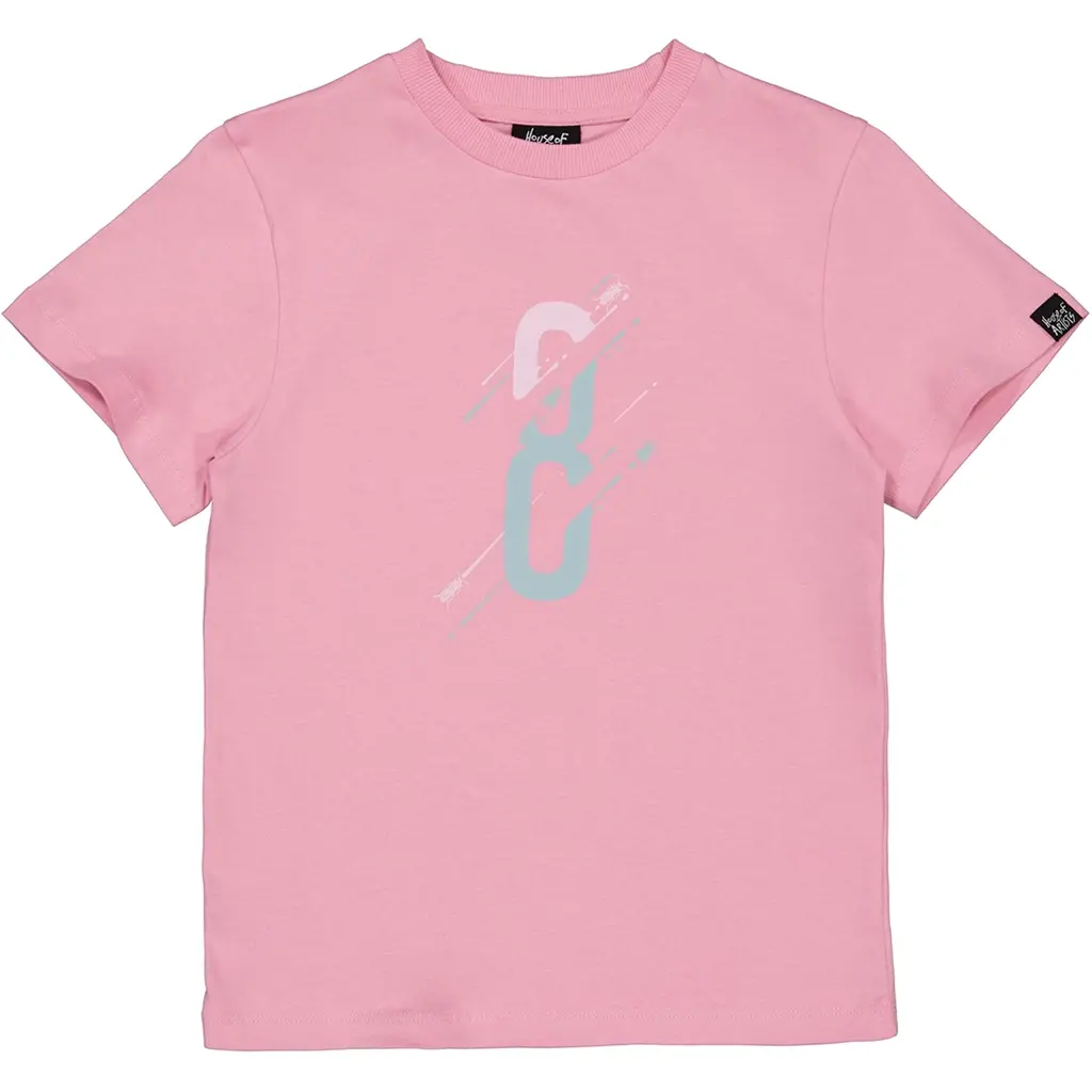 B-Day t-shirt "8" in kadoverpakking (old pink)