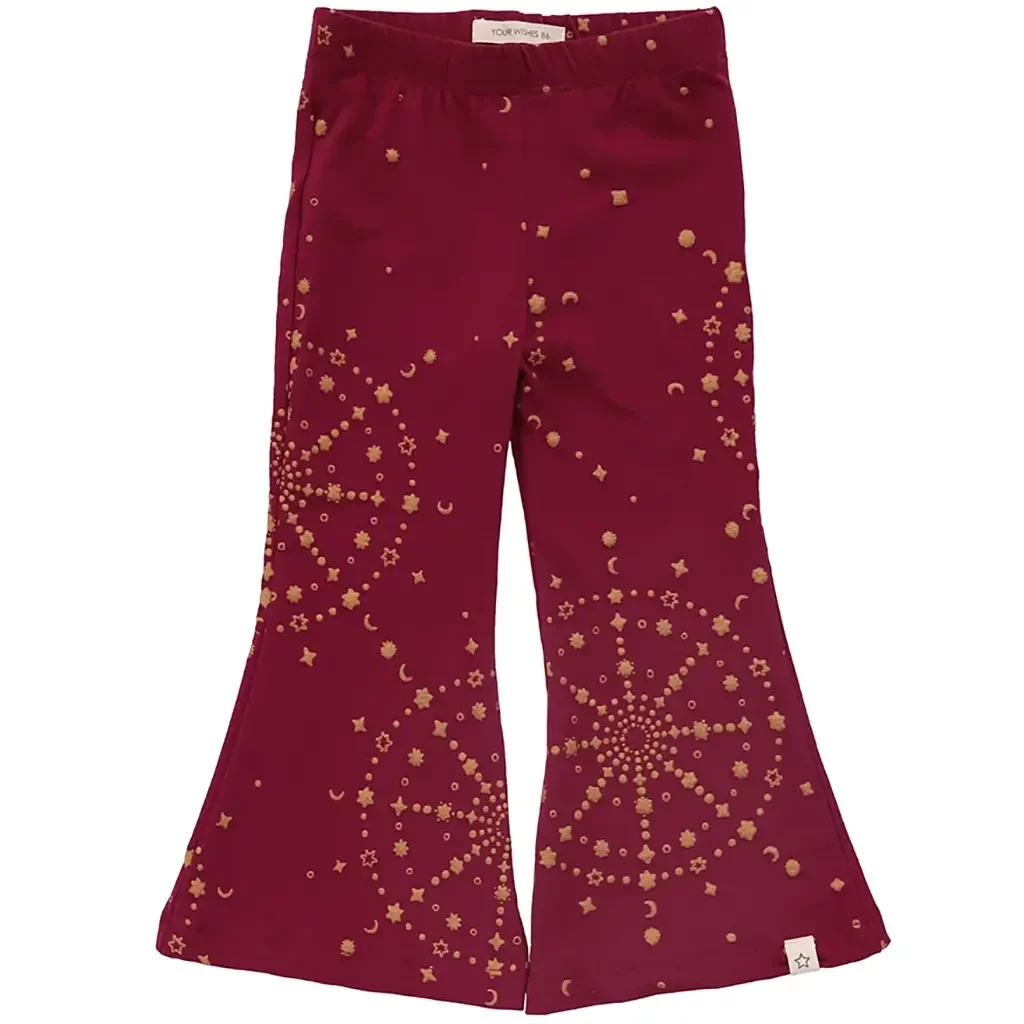 Broek flared galaxy (festival fuchsia)