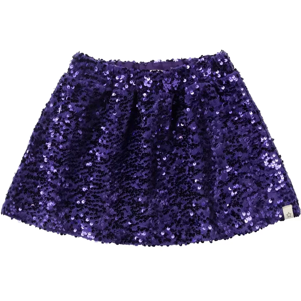 Rokje sequin mesh wide (heliotrope|)