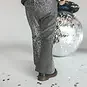 Your Wishes Broek flared glitter (black)