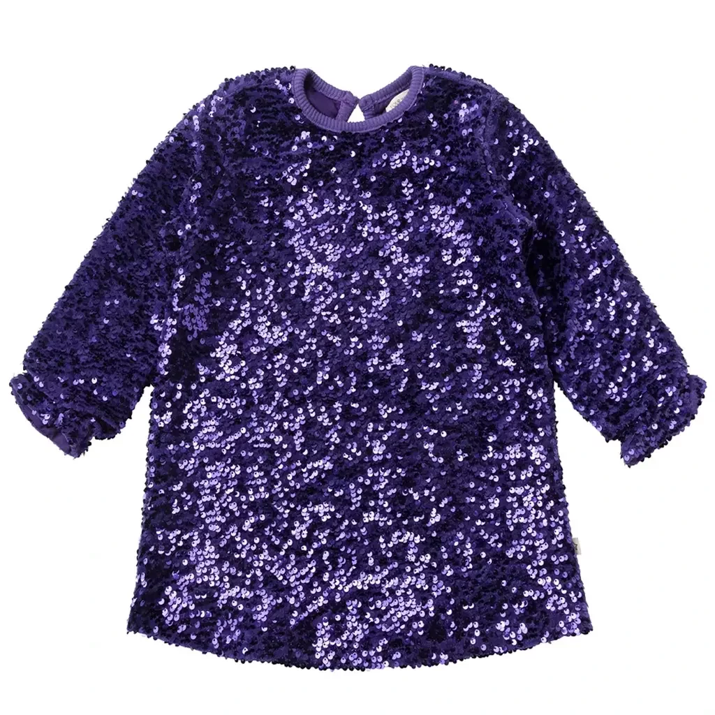 Jurk sequin mesh (heliotrope)