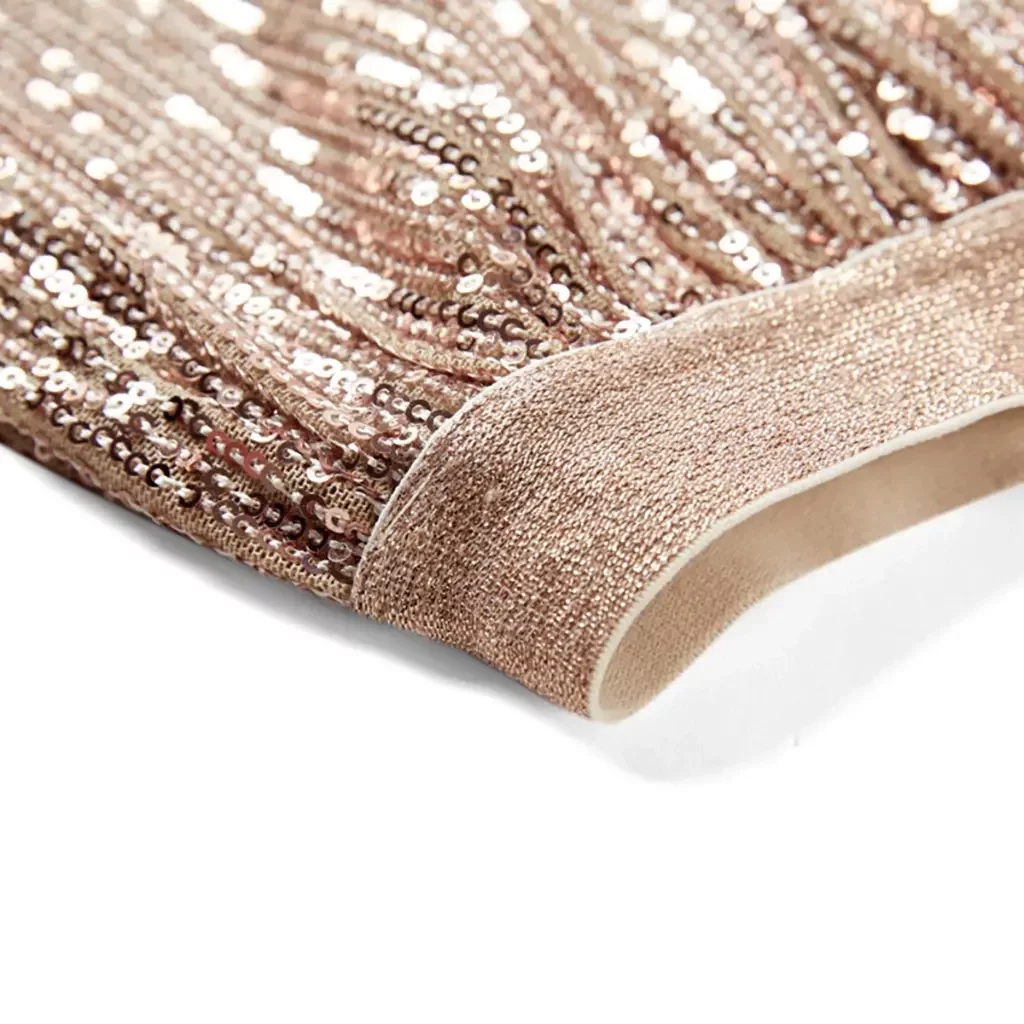 Rokje Amanda glitter (light beige)