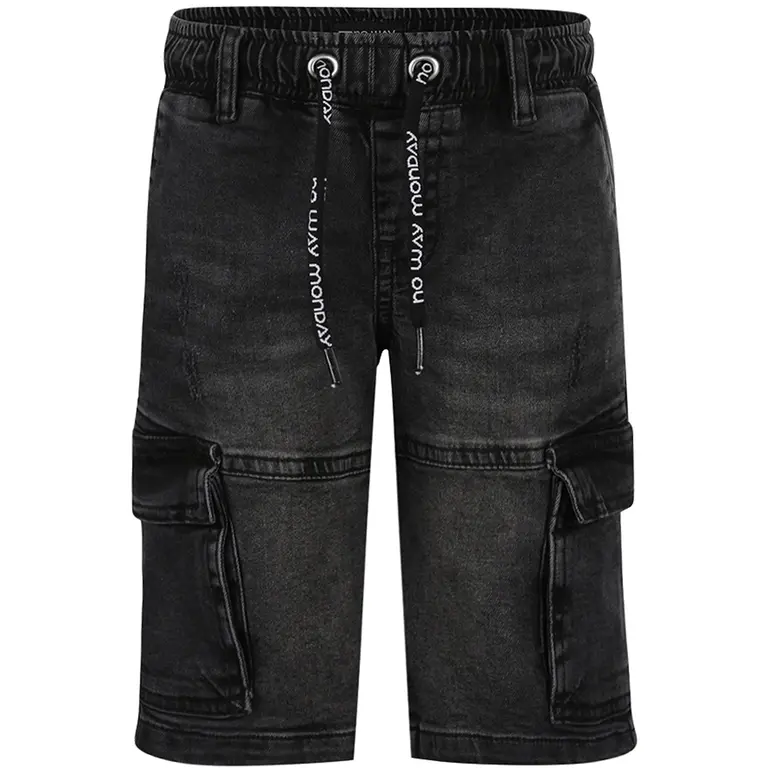 Korte spijkerbroek (black jeans)