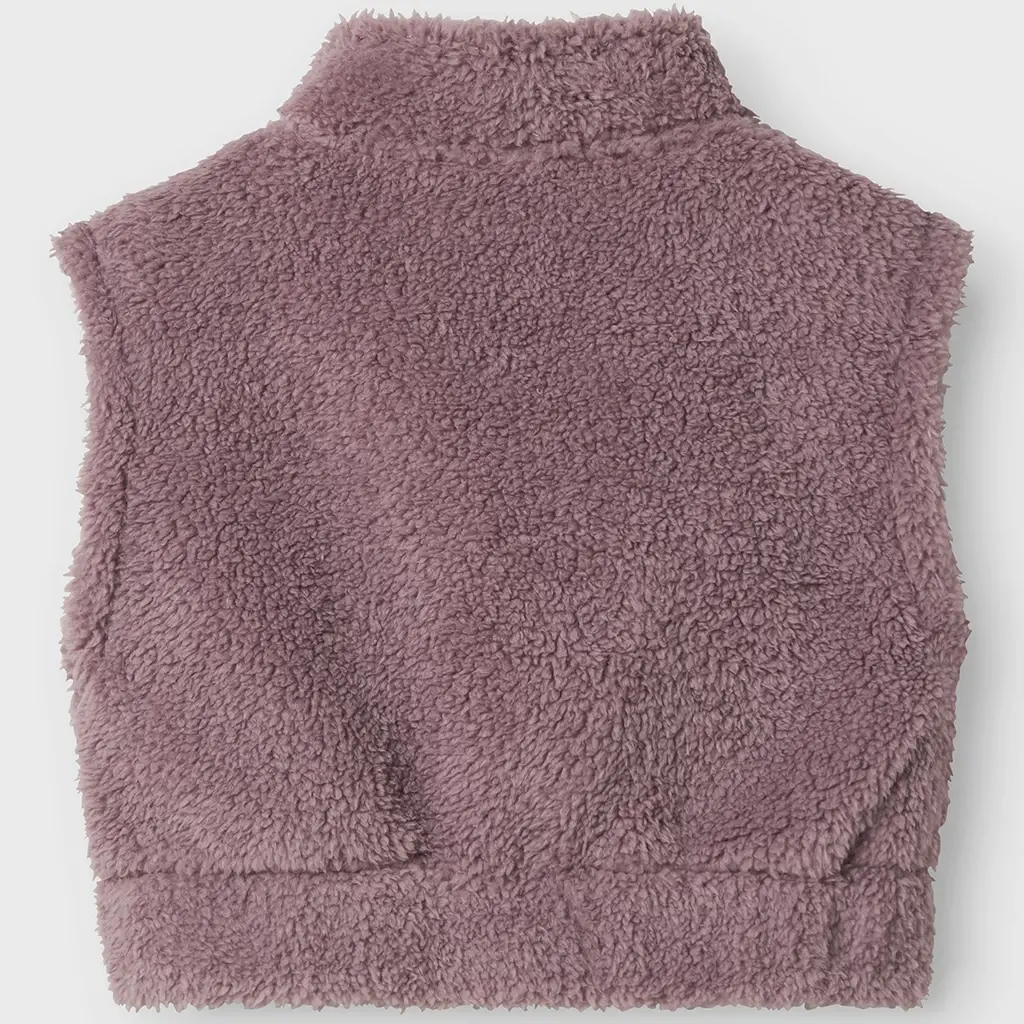 Vestje gilet teddy Tofluf (elderberry)