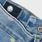 Name It Jeans MOM FIT Bella (medium blue denim hearts)