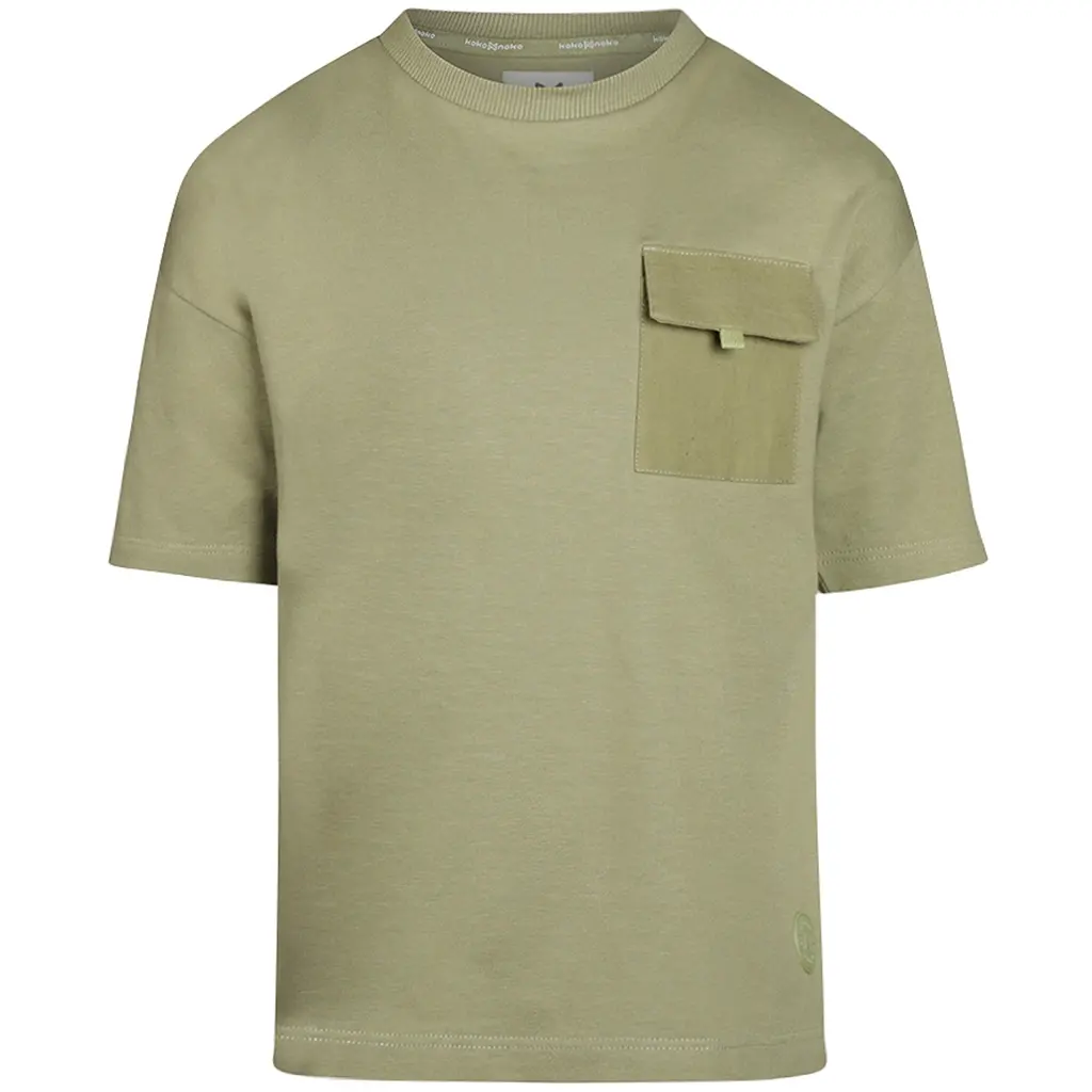 T-shirt loose fit (light faded green)