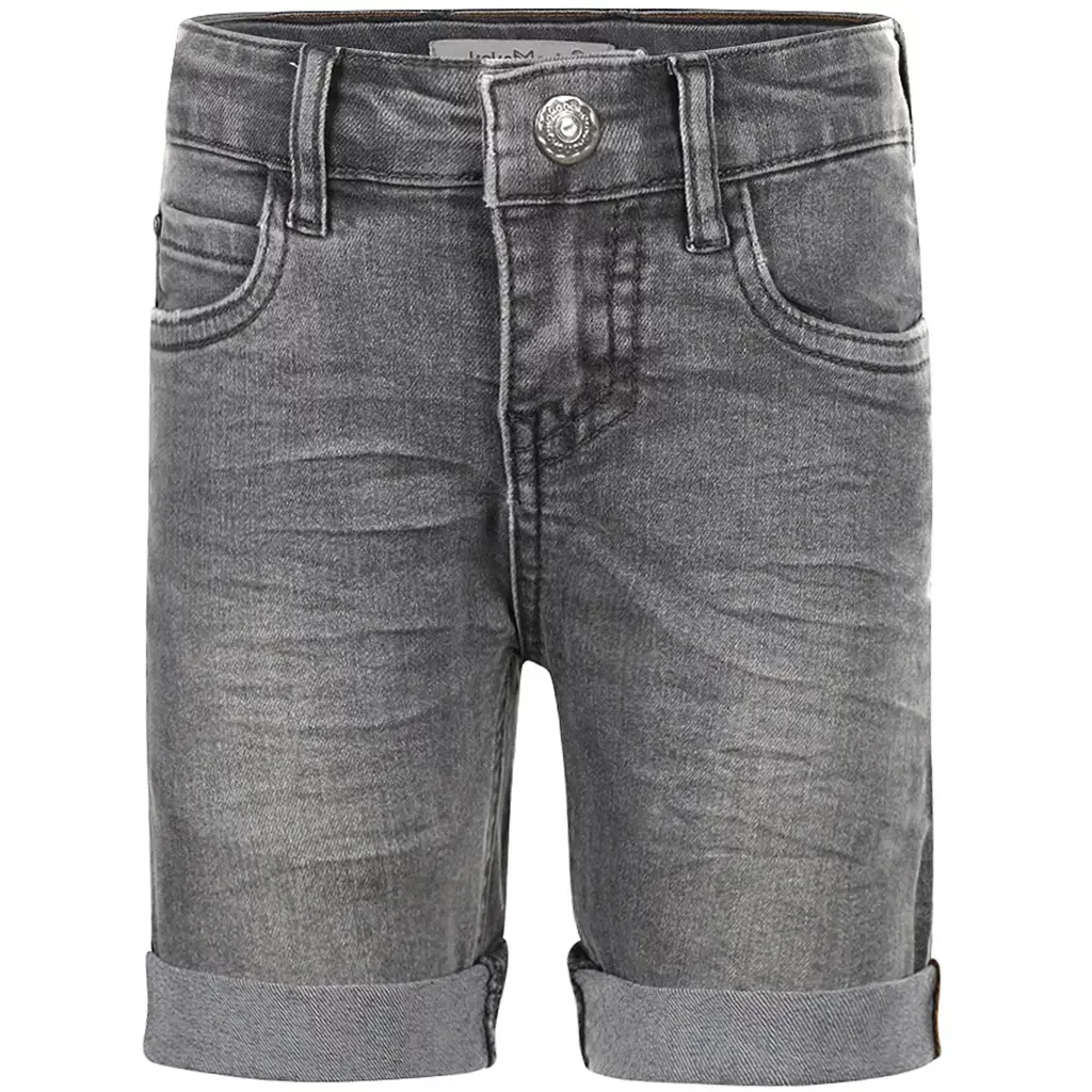 Korte spijkerbroek loose fit (grey jeans)