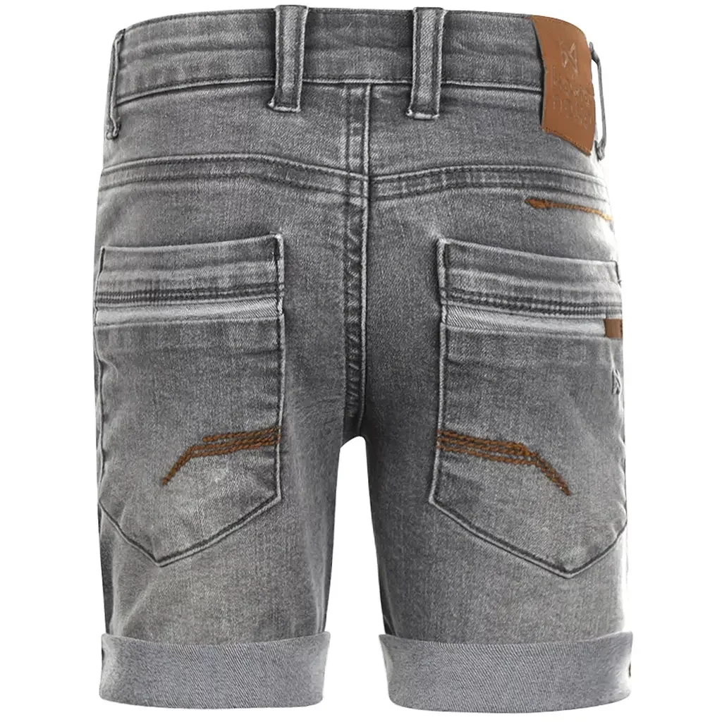 Korte spijkerbroek loose fit (grey jeans)