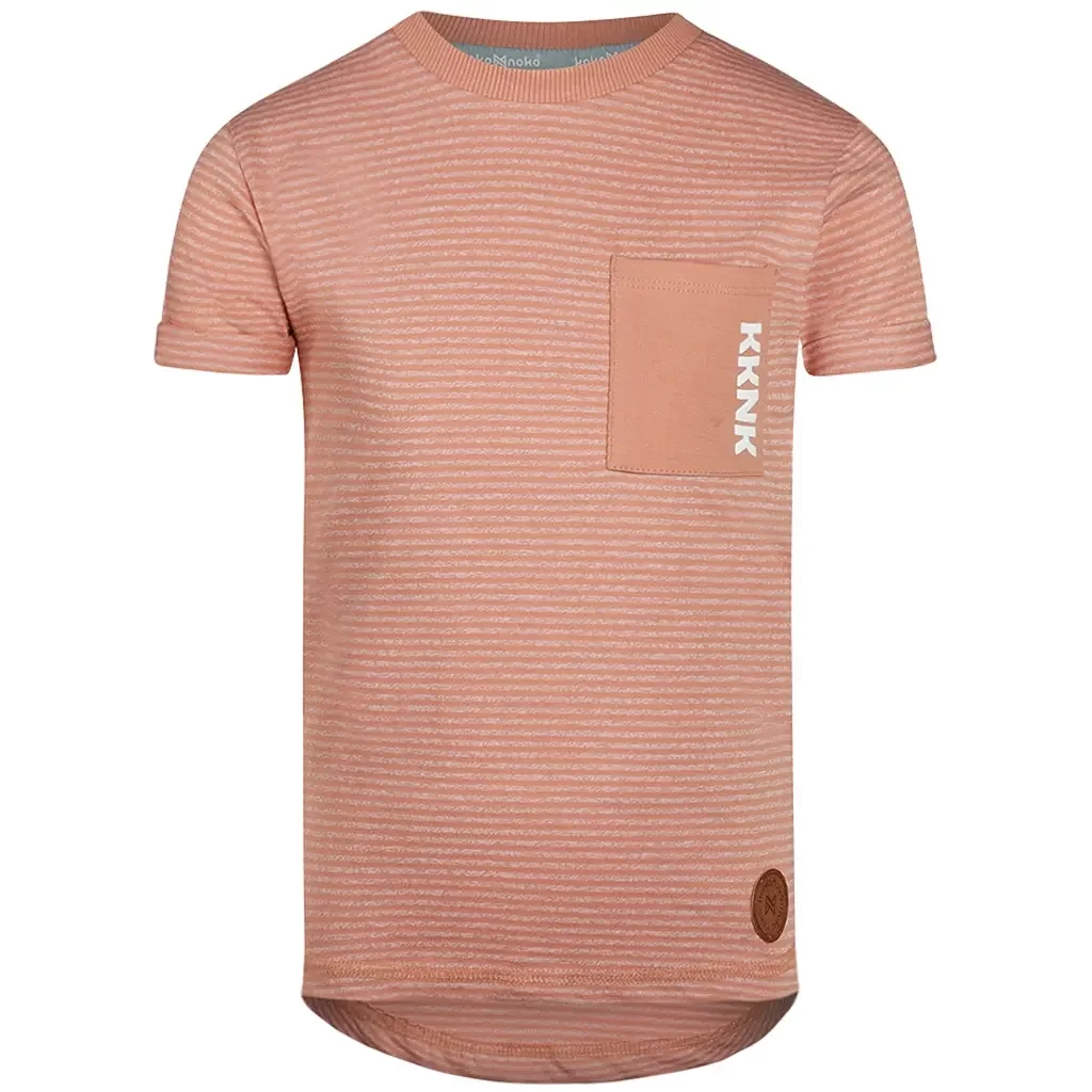 T-shirt long back (dusty pink)