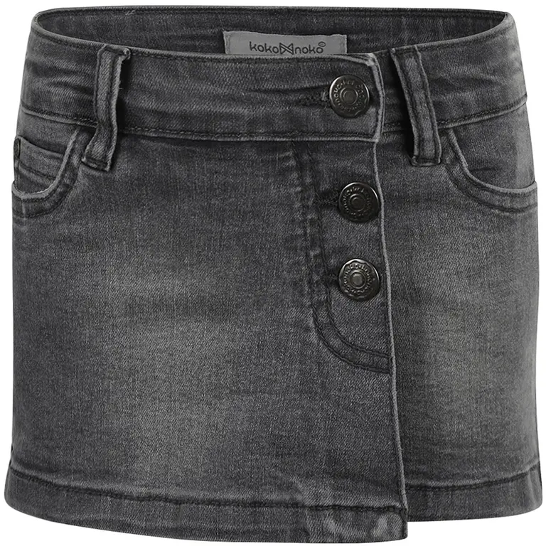 Jeans broek-rokje 'skort' (grey jeans)