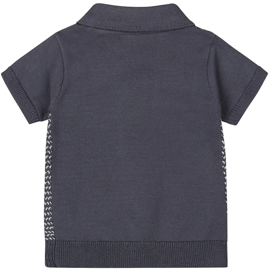 Gebreide polo (navy)