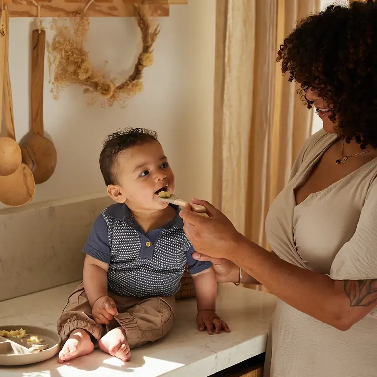 Gebreide polo (navy)