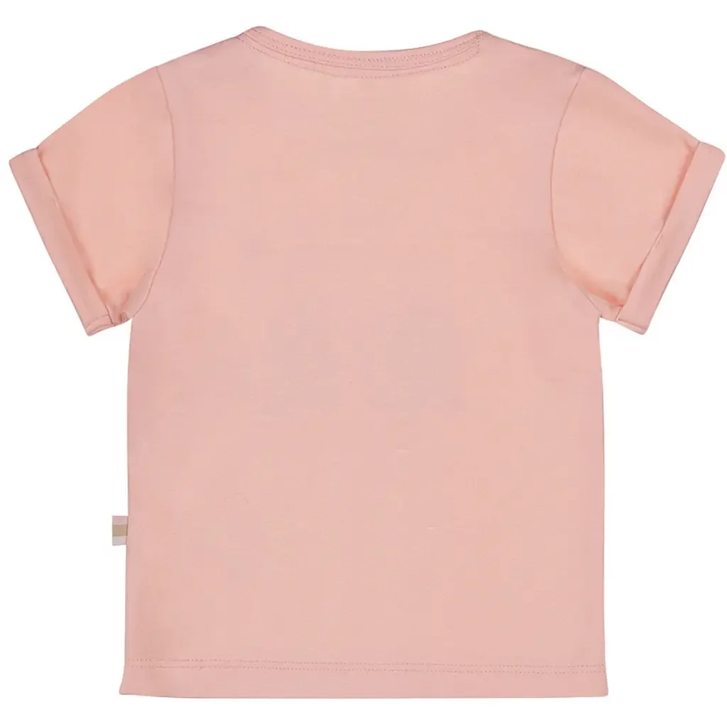 T-shirtje loose fit (faded peach)