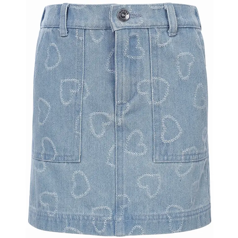 Spijkerrokje bleached (bleachblue)