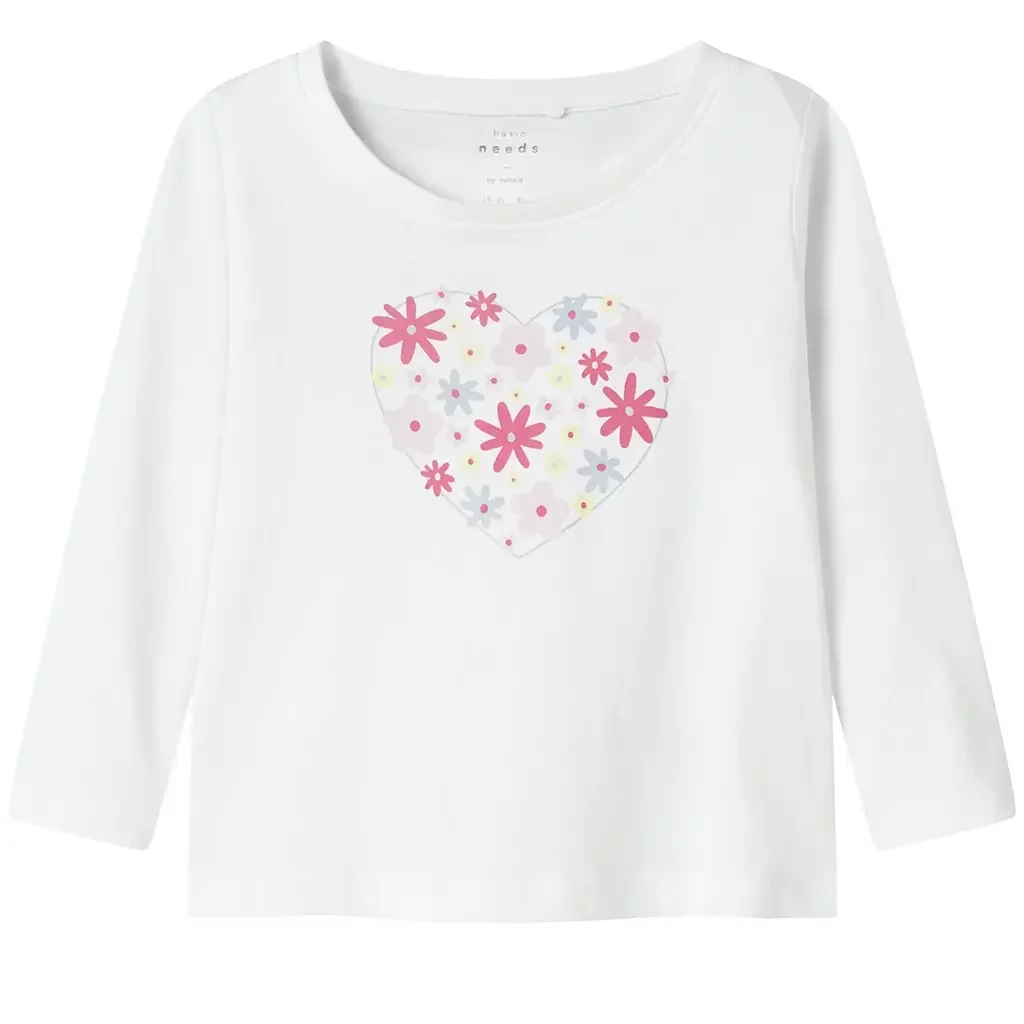 Longsleeve Violet (bright white flowers)