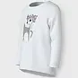 Name It Longsleeve Vix (bright white flower deer)