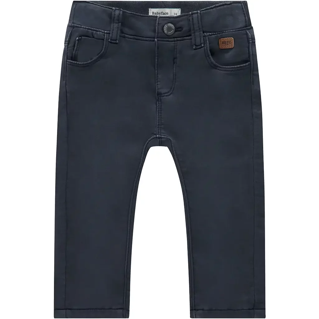 Zacht jog jeans broekje (navy)