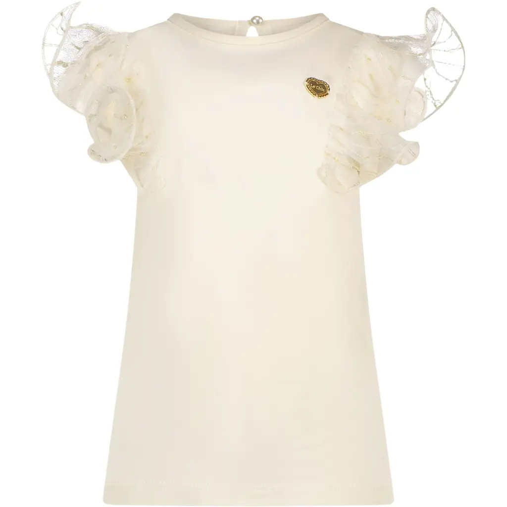 T-shirtje Nobly (pearled ivory)