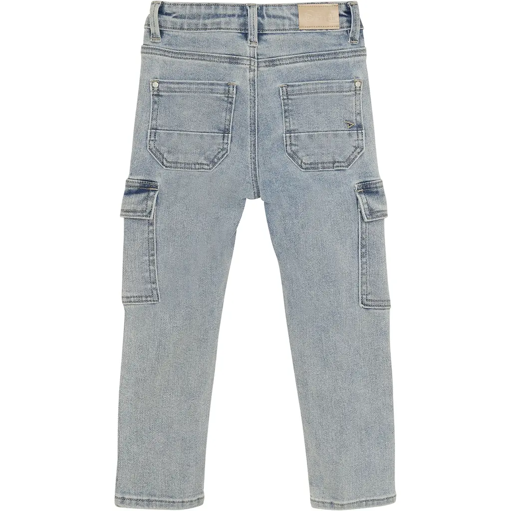 Jeans cargo straight fit (used medium denim)