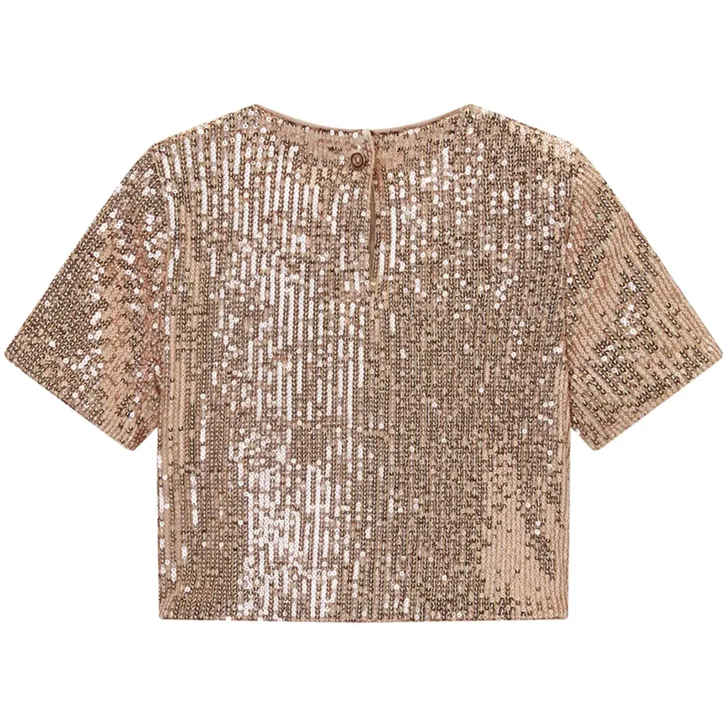 T-shirt Amanda glitter (light beige)