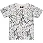 Quapi T-shirt Fayzel (aop white sketch)