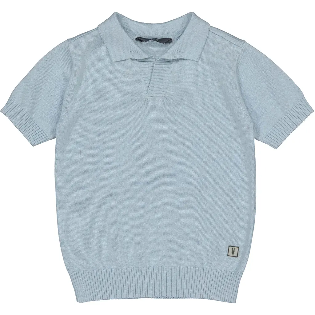 Gebreide polo Siebe (sky blue)