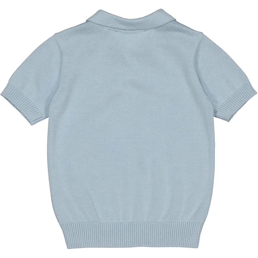 Gebreide polo Siebe (sky blue)