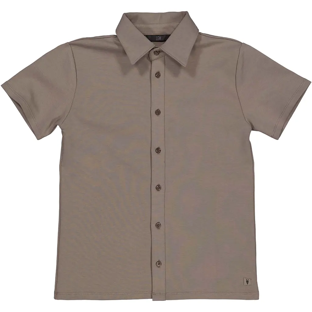 Overhemd t-shirt Rijk (taupe)