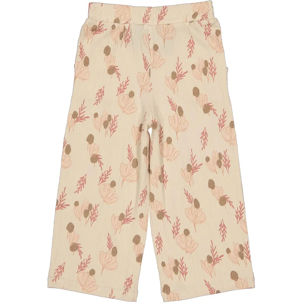 Broek Suus (aop pink leaves)