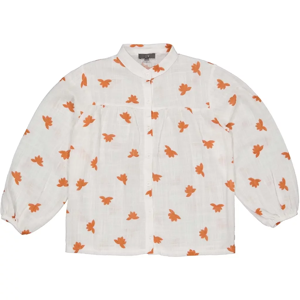 Blouse Reeva (aop orange flower)