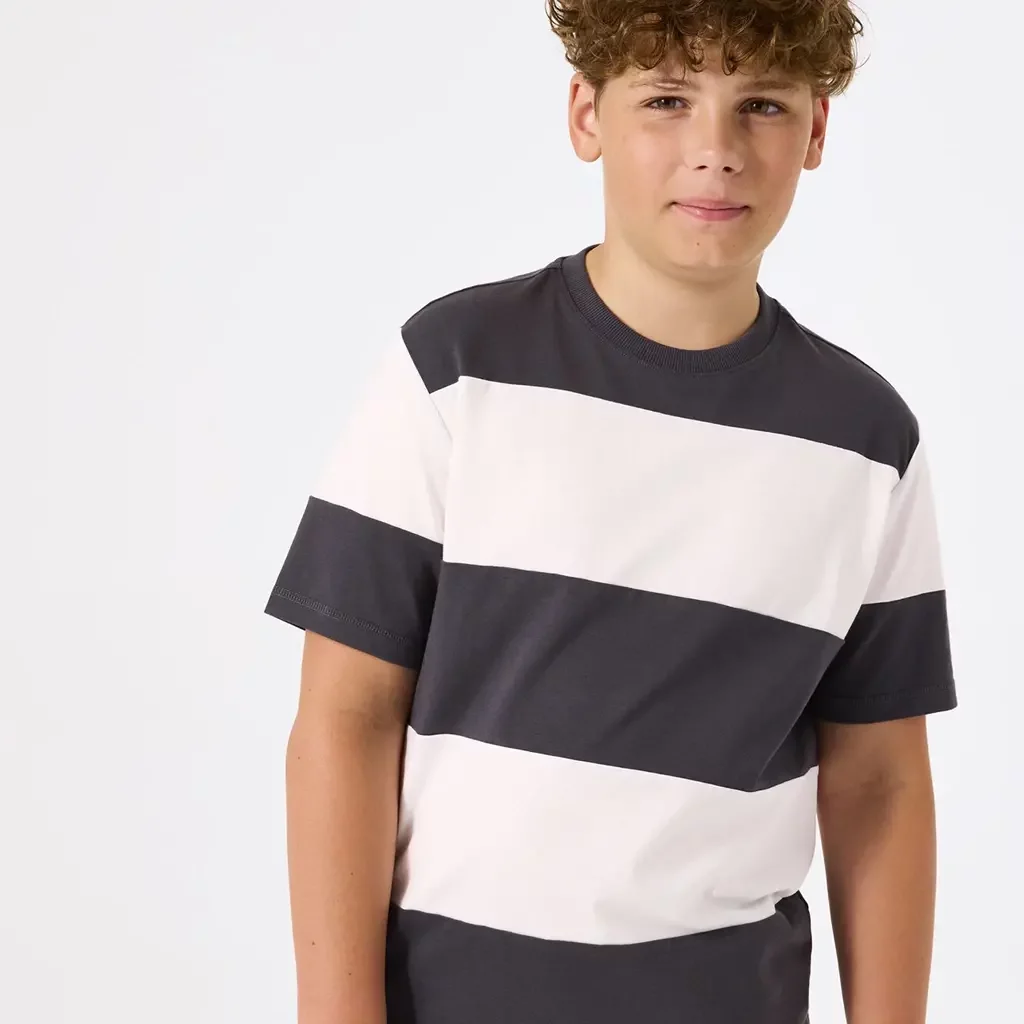 T-shirt stripes (charcoal)