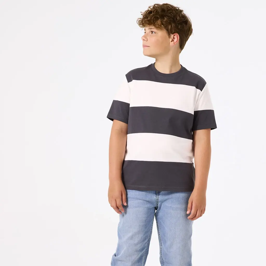 T-shirt stripes (charcoal)