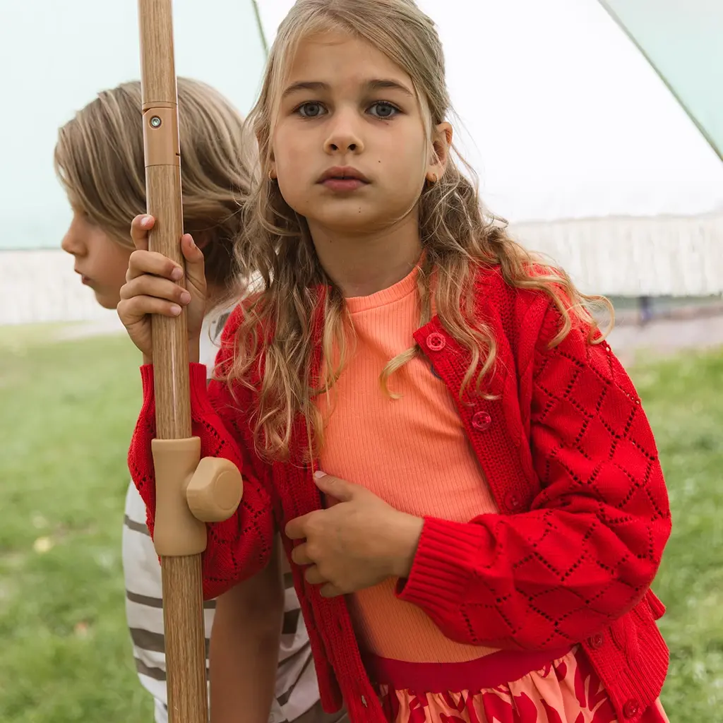 Gebreid vestje Florien (pink red)
