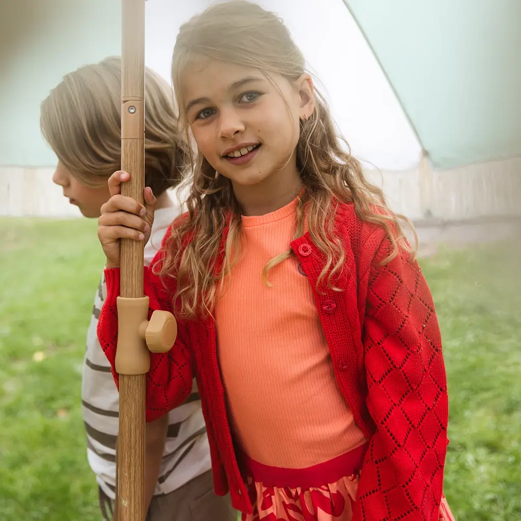 Gebreid vestje Florien (pink red)