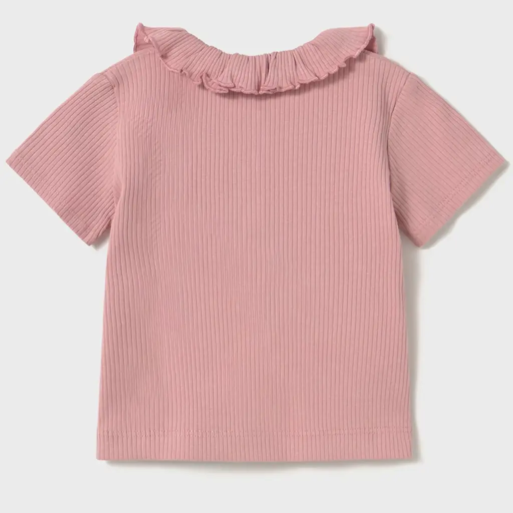 T-shirtje rib (rose)