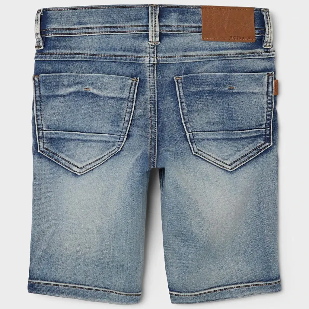 Korte spijkerbroek XSLIM FIT Theo (medium blue denim)