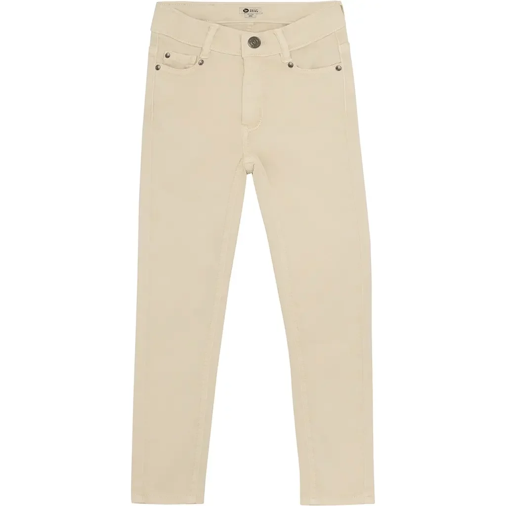 Broek skinny fit twill (sandshell)