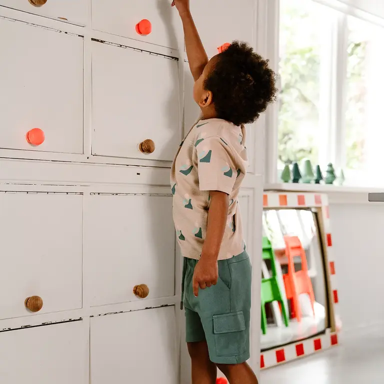 Korte broek cargo (ocean green)