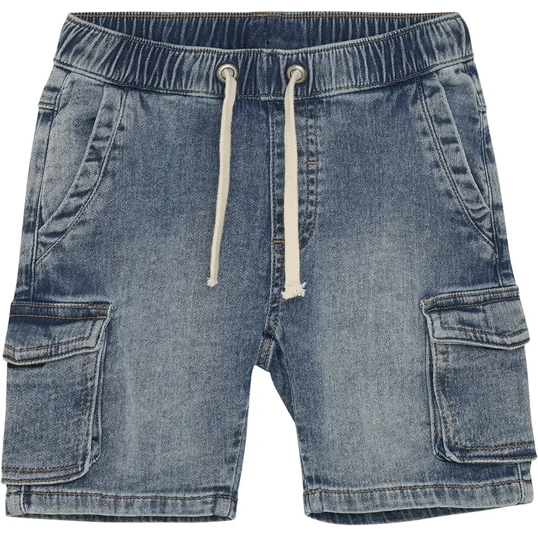 Korte spijkerbroek sweat (blue nights)