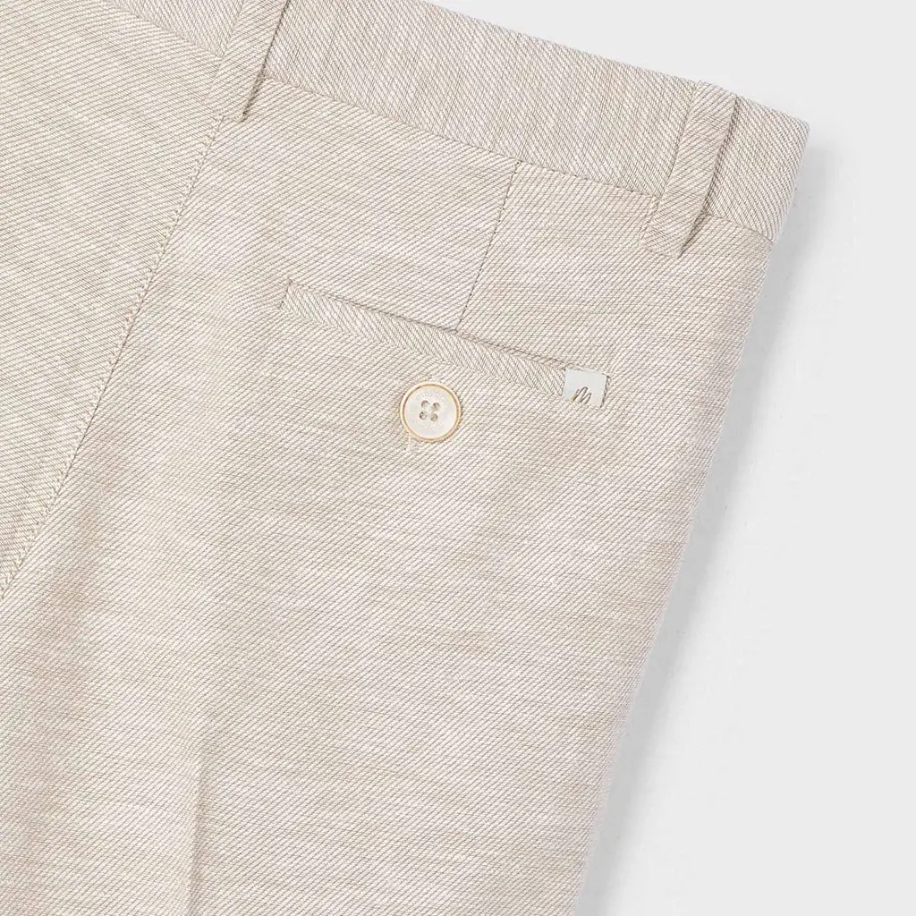 Korte broek linen (sand)