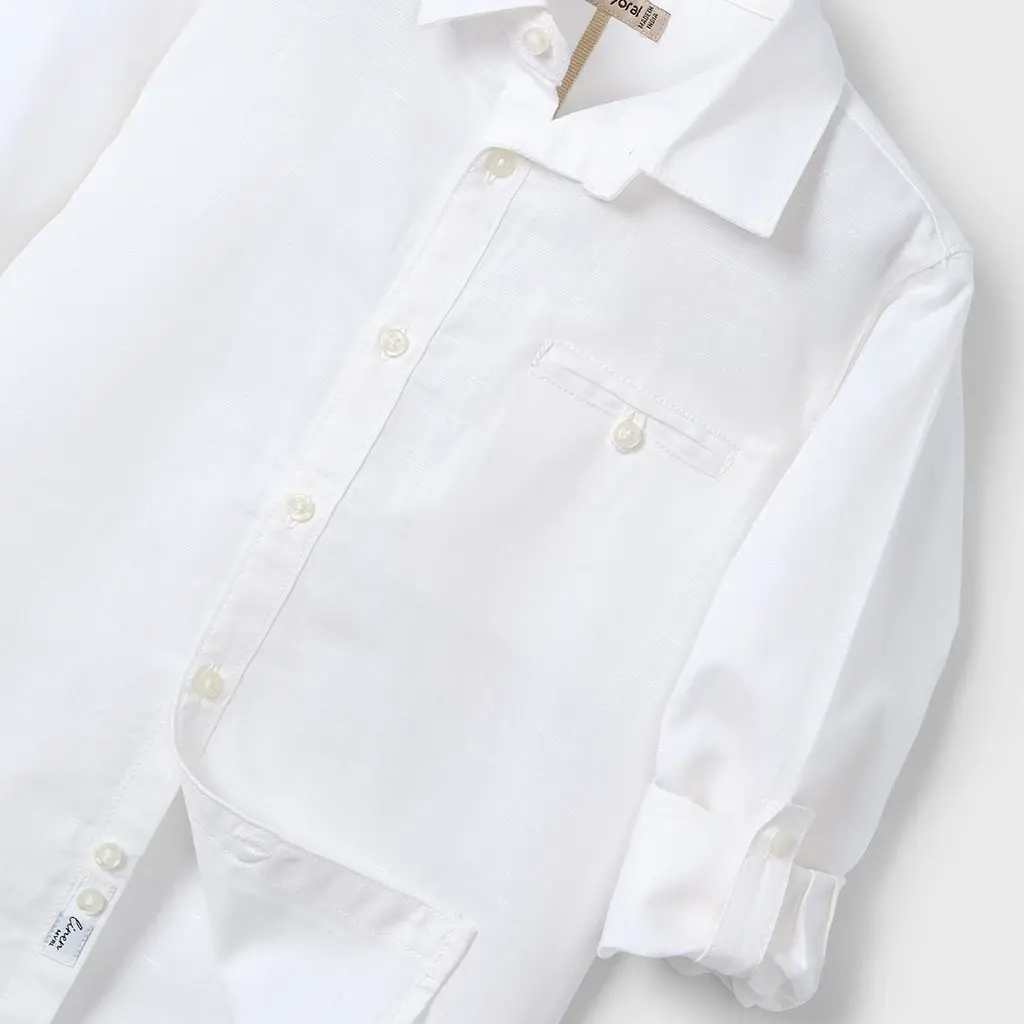 Overhemd linen (white)