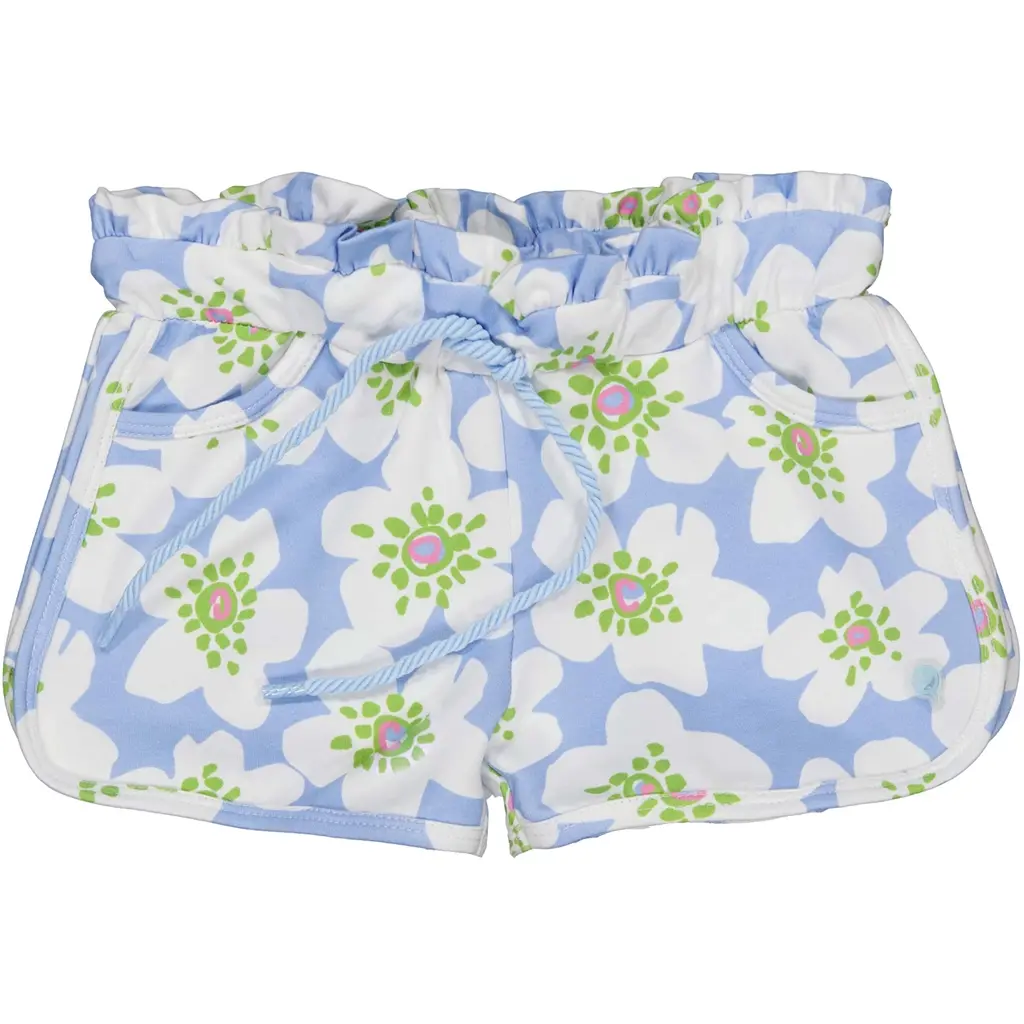 Korte broek Fyna (aop blue flower)