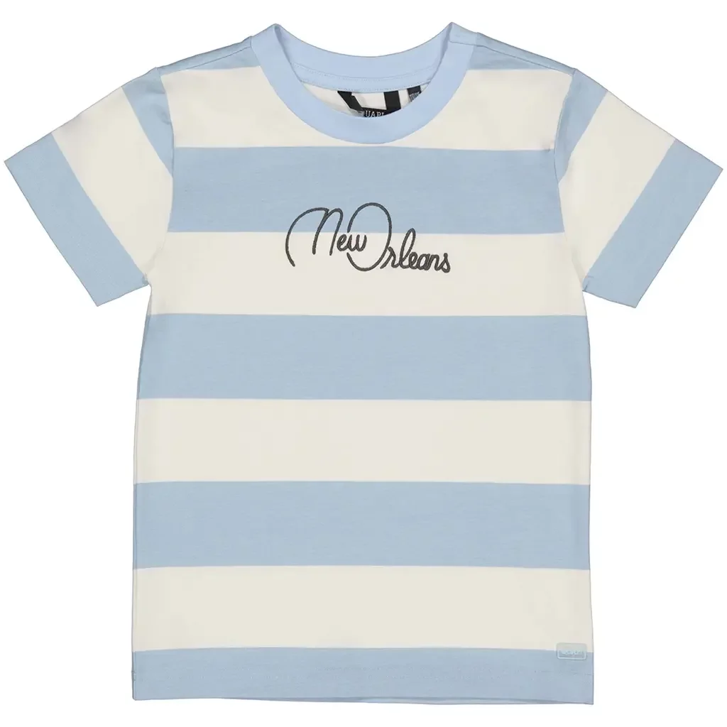 T-shirt Fabian (aop blue stripe)